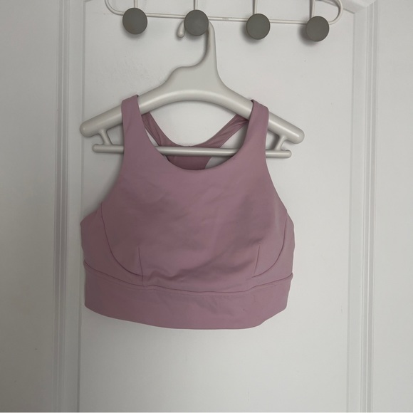 Lululemon Wunder Train Longline Bra *Medium Support, C/D CupPink Peony size 12 - Picture 10 of 10